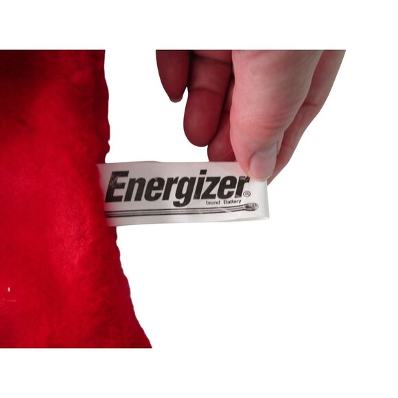 Energizer Pink Bunny Plush With Drum In Red Christmas Stocking 29" Polyester Nov - Picture 14 of 14